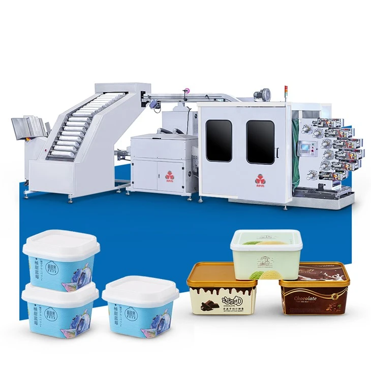 High Speed Ice Cream Box Printing Machine